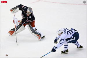 Dubois Caps hats trick OT, blue jackets put leaves on the bottom